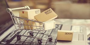 Shopping-cart-filled-with-boxes