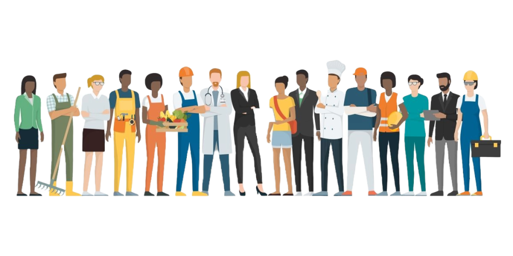 business-professionals-standing-together-in-a-line